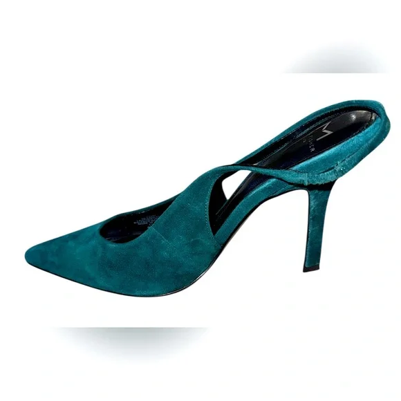 Marc Fisher Emerald Green Suede Heels Sleek Design💕 - Picture 6 of 6